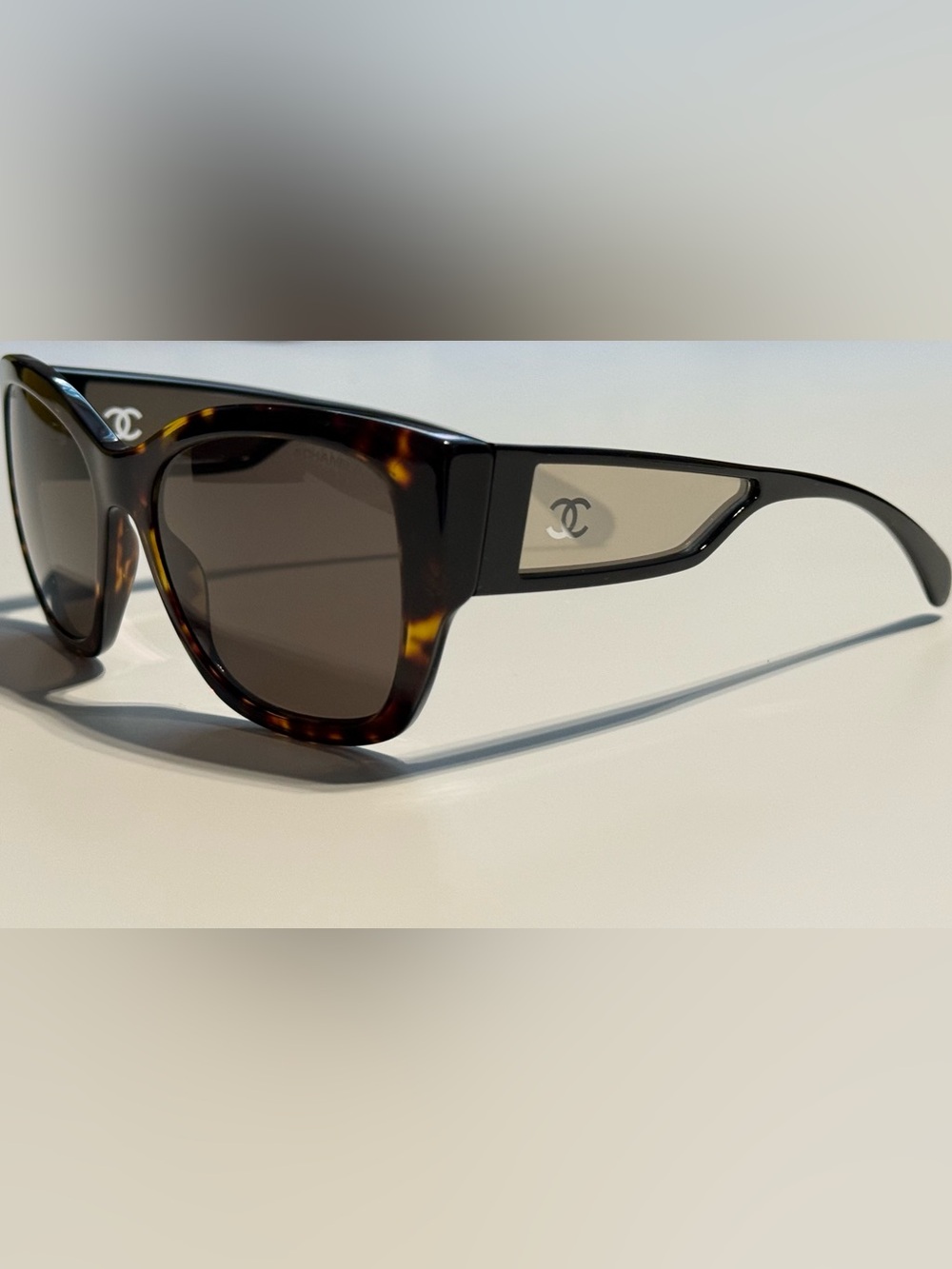 Authentic CHANEL Butterfly CC Sunglasses Brown 5429 c.714/3 - Picture 7 of 16